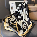 Uus 100% puhas siidist sall Naiste kaela juuste peapaela tr&uuml;kitud foulard naissoost bandana sallid hijabi &scaron;aali &uuml;mbrised ruudukujuline taskur&auml;tik Real Silk 65x65cm white