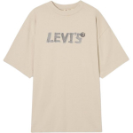Levis L&otilde;tv kirjapildiga &uuml;mmarguse kaelusega l&uuml;hikeste varrukatega T-s&auml;rk Meeste Topp Beež 001B0-0001 M