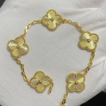 Uus versioon Neljaleheline ristik Viie &otilde;iega k&auml;ev&otilde;ru Naturaalne punane ahhaat Valge p&auml;rlmutter K&auml;ev&otilde;ru Naiste laserk&auml;ev&otilde;ru V Gold