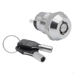 Electronic Key Easy to Manage Tubular Terminals Metal with 2 Keys Use Enhances Security Single Side