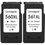 560XL 561XL Cartouche Compatible avec Canon PG560 CL-561 XL Cartouches d'encre Multipack, pour PIXMA TS5350 TS5352 TS7450 TS7451 T
