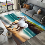 Hobuse looma vaip elutoa, magamistoa, kodu diivani kaunistamiseks, laste vaip p&otilde;randamatt 60*90cm