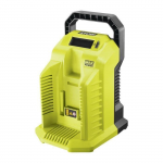 Chargeur - RYOBI - 36 V ultra rapide 10 A - Variation du courant de charge en fonction de la batterie - Ecran LCD roheline