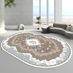 Ovaalne luksuslik elutoa vaip Kodu kaunistus Lihtne suur diivanilaud Vaibad Pestavad vaibad magamistuppa Voodi k&otilde;rvale P&otilde;randale Pehmed matid 80x120cm