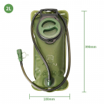 3L 2L Sport TPU Veepaak H&uuml;dratsioonikott Toru Puhastuskomplekt V&auml;ljas Jalgrattas&otilde;it Jooksmine Seljakott Veekott P&otilde;is Vestkott 2L green