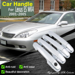for Lexus ES MK4 Toyota Windom Camry Prominent 2001~2005 Chrome Door Handle Cover Car Accessories Rustproof Stickers 2 Smart Button