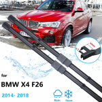 2x BMW X4 F26 2014 2015 2016 2017 2018 jaoks Kojameeste Terad Kojameeste K&auml;pad Esiklaas Tuuleklaas Autopuhastus LHD