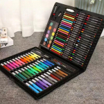 145 Luksuslik alumiiniumist karp pintslikomplekt Kingikarp Akvarellpliiatsite komplekt Laste kunstijoonistamise kingikarbi komplekt painting set