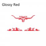 3 TK Auto Kleebised Auto Tagumine Pagasiruum Vin&uuml;&uuml;lkile Decal Sport Autode Kaunistus Auto Tuuningtarvikud Toyota Hilux Revo Vigo jaoks Glossy Red