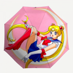 1 tk Sailor Moon Automaatselt Avatav/Suletav Kokkupandav Vihmavari, Tuulekindel 8-ribiline Konstruktsioon, Kerge Reisi-vihmavari Naistele/Meestele,a0902071