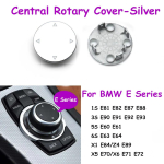 Keskpaneeli Multimeedia CIC IDrive Juhtnupu Kate BMW 1 3 5 X1 X5 X6 Seeriale E87 E90 E91 E92 E60 E84 E70 E71 E72 Cover-Silver 1PC