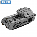 Teise maailmas&otilde;ja s&otilde;jaline Panzer VIII Maus tankimudel ehitusklotsid tellised MOC WW2 soomusauto s&otilde;durim&auml;nguasjad lastele kingitused