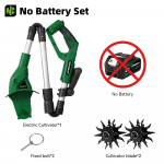 NEWBENY 2000W Elektriline Mullaharimismasin Kultivaator Muruniiduk Juhtmeta Aeruraator Aiat&ouml;&ouml;riist Makita Aku Pinni jaoks No Battery