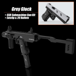 S&otilde;jalised MOC Glock P&uuml;stolid Taktikaline Komplekt Ehitusklotsid Tellised Komplekt Automaadip&uuml;stoli Komplektid Relva M&auml;nguasjad Lastele Poistele T&auml;iskasvanute Kingitused