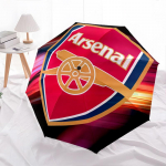 Arsenal Football Club muster, automaatselt kokkupandav vihmavari, kaasaskantav ja kokkupandav disain, 8 varrast, j&otilde;ulu- v&otilde;i s&uuml;nnip&auml;evakingitus. mitmev&auml;rviline