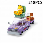 2024 SLUBAN Garfieldi saade ehitusklotside mudel klassikaline TV-koomiks anime filmid kassikujukesed komplektid tellistest kokkupandavad laste m&auml;nguasjad kingitus