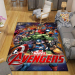 1 tk Marvel Avengers Superkangelaste piirkonnamatt, libisemiskindel p&otilde;himatt, koomiksitegelaste disain, pehme samet, ruumidekoratsioon, pestav 80cm by 120cm gray