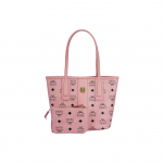 MCM kuldse tooniga metallist detailidega kunstnahast kott Ostukott K&auml;ekott Mini Naiste kott Roosa MWPFSLR06PZ001 Basic Set (Bag+Dust Bag)