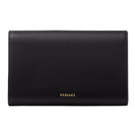 Versace La Medusa Logo Nahast Sidurrahakott Risti-kehakott Naiste kotid Must 1000814-DVIT2T Basic Set (Bag+Dust Bag)