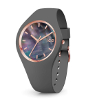 Ice-Watch Ice Pearl Grey V&auml;ike 016937, Autentne p&auml;rlmutterketas, Naistekell, 10ATM Veekindel, Volitatud edasim&uuml;&uuml;ja, Elegantne silikoonrihm hall v&auml;rv