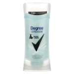 Degree, UltraClear, must + valge, higistamisvastane deodorant, 2,6 untsi (74 g)