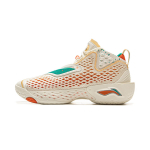 Li Ning BadFive 5 Cushioning Slip Resistant Abrasion Resistant Breathable Rebound Grip Mid top Basketball Shoes Men's ABFV025-1 41.5