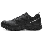 Li Ning Synthetic Leather Cushioning Abrasion Resistant Breathable Low top Casual Shoes Men's Black AGCV415-4 39.5 black