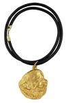 Newfoundland, Newfs, Newfies - necklace with a dog in a gift box, gold-plated pendant for a dog lover, striking jewelry by Art-Dog black