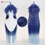 Anime Kyryll Chudomirovich Flins Cosplay Parukas 90cm Sinine Gradiendiga Parukad Kuumakindel S&uuml;nteetiline Juus Flins Halloweeni Cos Parukaks One Size blue