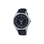 CASIO 50M Veekindel Kvartsliikumisega Ehtsa Nahkrihmaga K&auml;ekell Unisex Must Ketas MTP-M100L-1AV Black Dial
