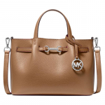 Michael Kors MK Carson Nahast Ristkorral K&auml;ekott V&auml;ike Naiste k&auml;ekotid Pruun 35S5S2ZS5T-229 Basic Set (Bag+Dust Bag)