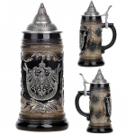 600 ml mahutavus Retro keraamiline &otilde;llekruus Saksa &otilde;llekruus Kruus Suur mahutavus Saksamaa kruus Parim kingitus metallkaanega 501-600ml