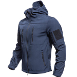 Meeste taktikaline softshell-jakk Beetle disainiga Veekindel v&auml;lis-matkujope - Paksenenud tuulejope XXL gray