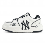MLB Chunky Liner Zero Five Lightweight Low top Skateboard Shoes Unisex Black White 3ASXCA12N-50WHS(Team627-) 36.5