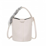 2026 Nahast Luksuslik Koppkott Naistele Fashi Kahepoolne Mitmek&uuml;lgne &Otilde;la- ja Crossbody Kott Trend Cvertible Rahakott M&uuml;&uuml;k 18X20X18CM valge