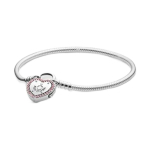 Pandora S&uuml;damikuga Ripatsiga K&auml;ev&otilde;ru Naiste k&auml;ev&otilde;rud H&otilde;be 596586FP Box,17CM white
