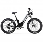 Elektriline jalgratas Cyrusher Trax 750W mootoriga 26 paksude rehvidega t&auml;isvedrustusega t&auml;iskasvanute e-jalgratas 52V 20AH h&uuml;draulilise ketaspiduriga maksimaalne koormus 150 kg No Accelerator-25Km/h valge