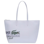 Lacoste Klassikaline Krokodillimuster T&otilde;mblukuga K&auml;sikott Ostukott PVC Suur Naiste kott Phoenix-Sinine NF4511RG Phoenix Blue,Large