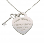 Kasutatud TIFFANY&Co. Kaelakee Return to Heart Sildiga V&otilde;ti H&otilde;be925 7.0g H&otilde;be armas