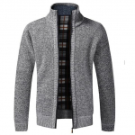 Meeste mood kudumid mantel T&otilde;mblukk kampsun Pullover vabaaja paks talvine soe M