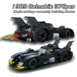 Superkangelaste sari Batmobile ehitusklotsid 1989 Klassikaline Bat-vanker Auto mudelklotsid M&auml;nguasjad M&otilde;eldud lastele Poistele J&otilde;ulukingid gray