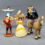 6 tk/komplekt 6-10 cm Disney Kaunitar ja Koletis Multikakujuline GK Mudel Kaunistus Nukukogu Kuju Mood Armas M&auml;nguasjad Laste Kingitus