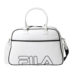 FILA Kirjalogo Prindiga &Otilde;lakott Crossbody T&otilde;mblukuga Kott Unisex kotid Valge Must FS3BCF5313X-OWH White/Black
