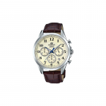 Casio EDIFICE Seeria Safiirklaas &Auml;ri Veekindel Kvartsmehhanism Nahkrihm Jaapani ja Korea Kell Meeste Kell Valge EFB-650L-7AVUPR valge