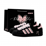 Adidas Originals Superstar 2 Crow Made, Ink Ballet, Spetsiaalne Ostukott, Valentinip&auml;eva Piiratud V&auml;ljaanne, S&uuml;gis Talv JH9977(Team52-S-BOX) 35⅔