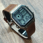 CASIO Kohandatud kella modifikatsiooniseeria 10-aastase toitega modifikatsioon-retro terasest ruudukujuline seeria Kvarts me AE-1200WH-5AV must