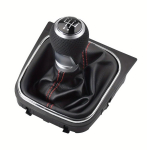 5 6-k&auml;iguline k&auml;igukangi nupp VW Golf 5 Golf 6 MK5 MK6 R32 GTI 2004-2009 autole K&auml;igukangikangi hoob Suede nahast koos mansetiga 5 Speed-D