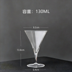 Jaapani stiilis Kimura madala jalaga Martini klaas Kuiva Martini kokteiliklaas Kvaliteetne kolmnurkne klaas 1PCS