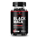 Must Maca ekstrakt 1000 mg Toidulisand, Musta pipra ekstraktiga, 120 pehmet kapslit 120 Capsules black
