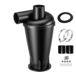 Kahekordse filtreerimisega ts&uuml;kloniline tolmukoguja 50 mm/2'' DIY turbo&uuml;lelaaduriga puidut&ouml;&ouml;tlemisfilter T&ouml;&ouml;stuslik eraldaja kogumiskannister only Dust Collector